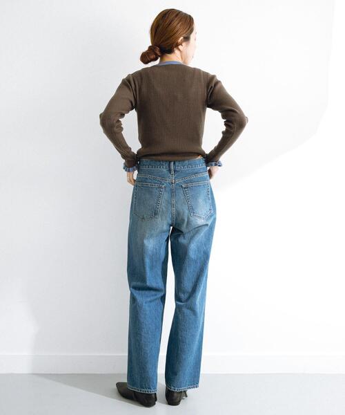 URBAN RESEARCH Sonny Label（アーバンリサーチサニーレーベル）の「USEDLIKEストレートデニム（デニムパンツ・レディース・グレー/インディゴブルー・34/36/38）」の16枚目の写真