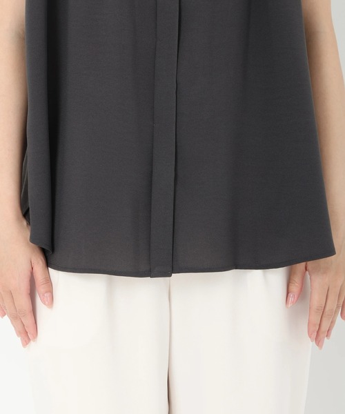 STRAWBERRY-FIELDS（ストロベリーフィールズ）の「２ＷＡＹジョーゼット＿ジョーゼットブラウス　シャツ・ブラウス（シャツ/ブラウス・レディース・ピンク系その他/ダークグレー/ライトグレー・2）」の5枚目の写真