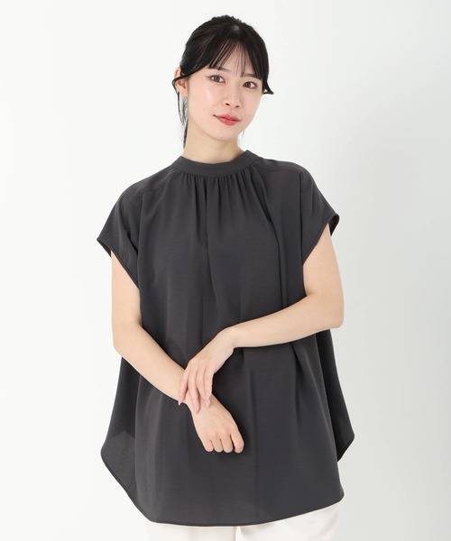 STRAWBERRY-FIELDS（ストロベリーフィールズ）の「２ＷＡＹジョーゼット＿ジョーゼットブラウス　シャツ・ブラウス（シャツ/ブラウス・レディース・ピンク系その他/ダークグレー/ライトグレー・2）」の11枚目の写真