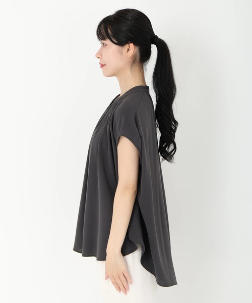 STRAWBERRY-FIELDS（ストロベリーフィールズ）の「２ＷＡＹジョーゼット＿ジョーゼットブラウス　シャツ・ブラウス（シャツ/ブラウス・レディース・ピンク系その他/ダークグレー/ライトグレー・2）」の9枚目の写真