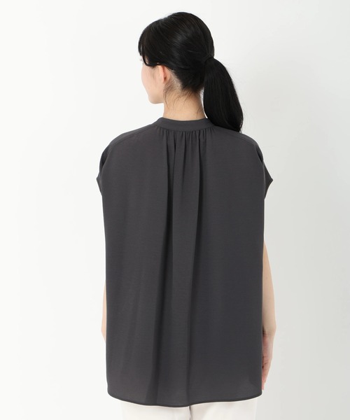 STRAWBERRY-FIELDS（ストロベリーフィールズ）の「２ＷＡＹジョーゼット＿ジョーゼットブラウス　シャツ・ブラウス（シャツ/ブラウス・レディース・ピンク系その他/ダークグレー/ライトグレー・2）」の10枚目の写真