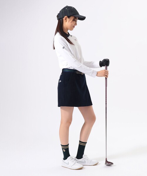 BEAMS GOLF(ビームスゴルフ)の「ORANGE LABEL / クレリック ロングスリーブ シャツ(吸水速乾・UVカット)(ポロシャツ・レディース・ホワイト/ブラック・SMALL/MEDIUM/LARGE)」の9枚目の写真