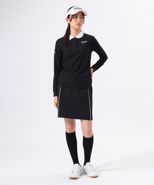 BEAMS GOLF(ビームスゴルフ)の「ORANGE LABEL / クレリック ロングスリーブ シャツ(吸水速乾・UVカット)(ポロシャツ・レディース・ホワイト/ブラック・SMALL/MEDIUM/LARGE)」の13枚目の写真