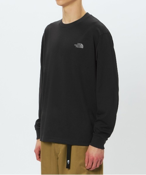 THE NORTH FACE(ザノースフェイス)の「THE NORTH FACE L/S Back Square Logo Tee ロングスリーブバックスクエアロゴティー メンズ 長袖Tシャツ(Tシャツ/カットソー・メンズ・ホワイト系その他/ブラック系その他/ブラック×ホワイト・MEDIUM/SMALL/LARGE/X-LARGE/X-SMALL)」の5枚目の写真