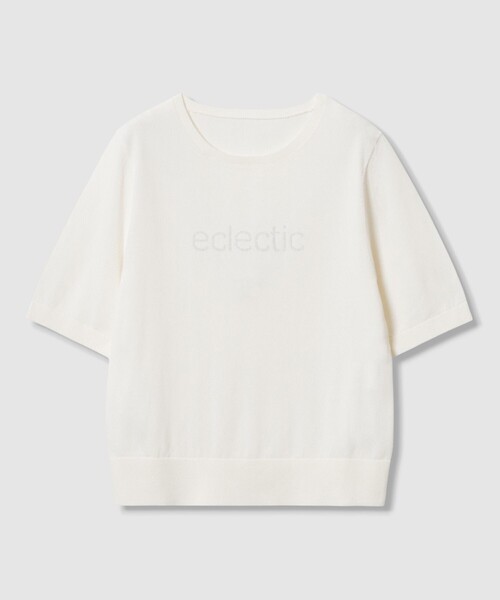 ANAYI(アナイ)の「ECLECTIC ロゴプルオーバー(ニット/セーター・レディース・チャコールグレー/オフホワイト/ピンク・38/36)」の14枚目の写真