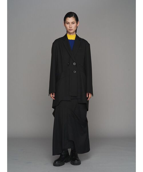 UN3D.（アンスリード）の「INSERT DESIGN SK / インサートデザインスカート（スカート・レディース・ブラック・38/36）」の5枚目の写真