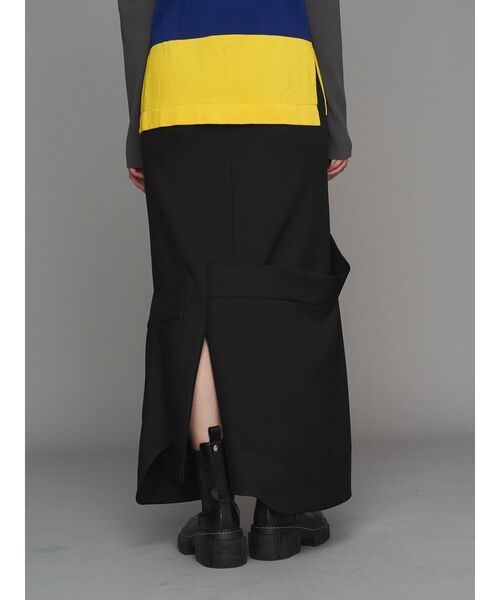 UN3D.（アンスリード）の「INSERT DESIGN SK / インサートデザインスカート（スカート・レディース・ブラック・38/36）」の7枚目の写真