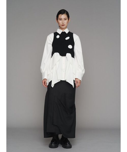 UN3D.（アンスリード）の「INSERT DESIGN SK / インサートデザインスカート（スカート・レディース・ブラック・38/36）」の8枚目の写真