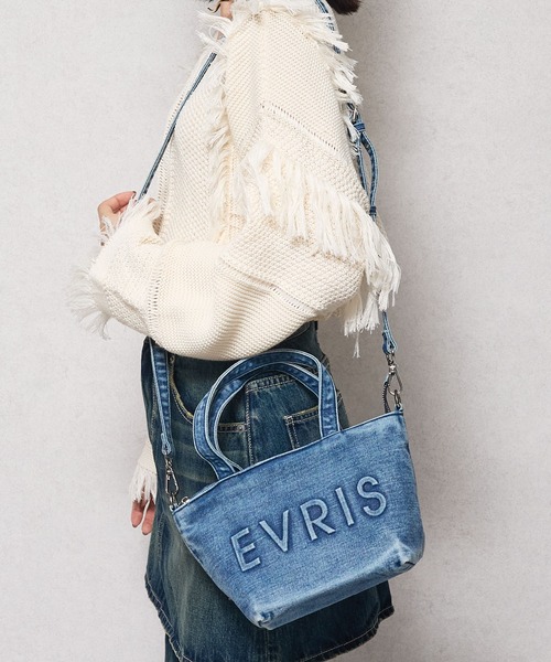 EVRIS(エヴリス)の「【EVRIS/エブリス】ロゴエンボス ミニトートバッグ(トートバッグ・レディース・ブラック/ワンウォッシュ・FREE)」の22枚目の写真