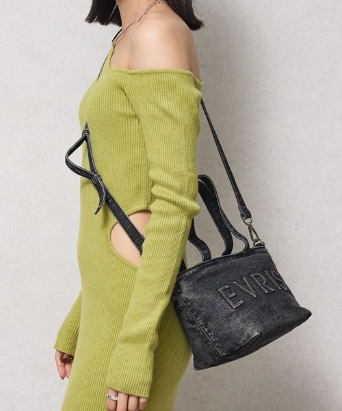 EVRIS(エヴリス)の「【EVRIS/エブリス】ロゴエンボス ミニトートバッグ(トートバッグ・レディース・ブラック/ワンウォッシュ・FREE)」の21枚目の写真