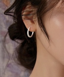 シルバーフープピアス