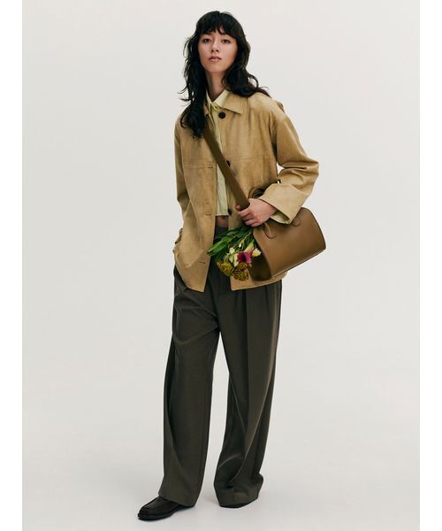 セール】ウエストベルトタックワイドパンツ（その他パンツ）｜Mila