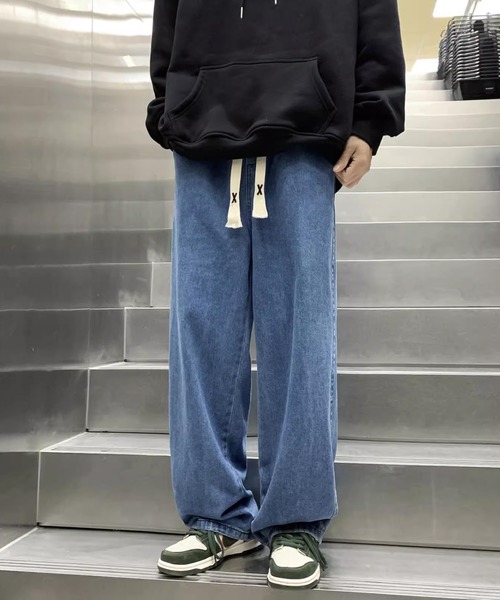 SHEPP（シープ）の「【25年秋冬新作】ルーズシルエットデニムパンツ（デニムパンツ・メンズ・ライトブルー/ブラック/ブルー/チャコール・M/L）」の4枚目の写真