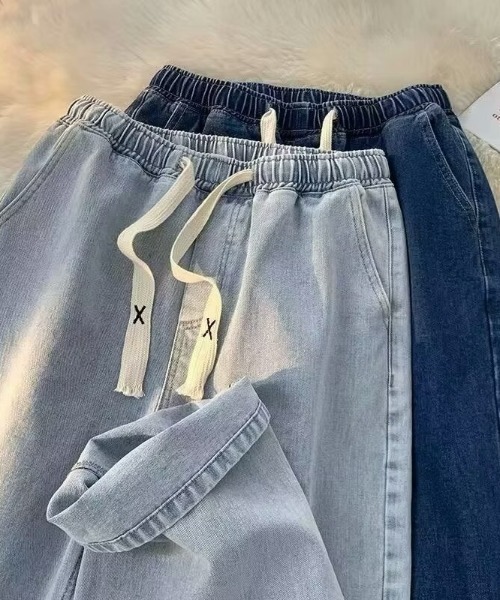 SHEPP（シープ）の「【25年秋冬新作】ルーズシルエットデニムパンツ（デニムパンツ・メンズ・ライトブルー/ブラック/ブルー/チャコール・M/L）」の13枚目の写真