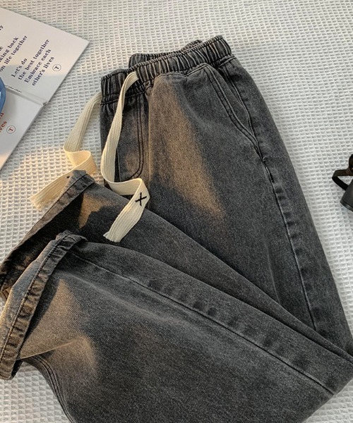 SHEPP（シープ）の「【25年秋冬新作】ルーズシルエットデニムパンツ（デニムパンツ・メンズ・ライトブルー/ブラック/ブルー/チャコール・M/L）」の14枚目の写真