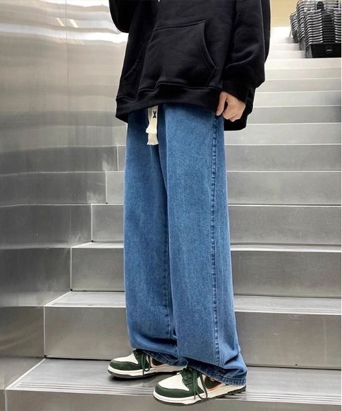 SHEPP（シープ）の「【25年秋冬新作】ルーズシルエットデニムパンツ（デニムパンツ・メンズ・ライトブルー/ブラック/ブルー/チャコール・M/L）」の10枚目の写真