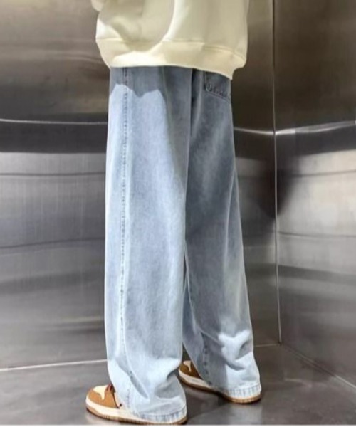 SHEPP（シープ）の「【25年秋冬新作】ルーズシルエットデニムパンツ（デニムパンツ・メンズ・ライトブルー/ブラック/ブルー/チャコール・M/L）」の7枚目の写真