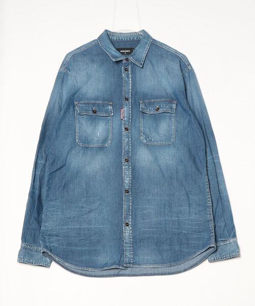 セール】Relax Dan Worker Pocket Shirt Light Wash/0251（シャツ