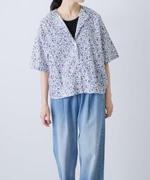 かぐれ | 5分袖プリントシャツカーディガン(カーディガン/ボレロ)