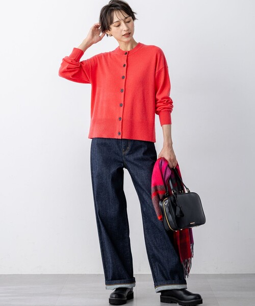 見上愛さん着用/STORY掲載】ピュアカシミヤ クルーネック カーディガン