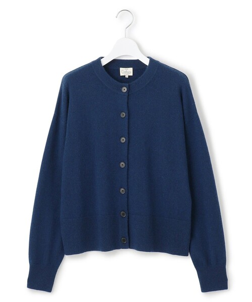 新品、カシミヤ クルーネックカーディガンＳ9号 ライトブルー 新品、カシミヤ クルーネックカーディガンS9号 ライトブルー