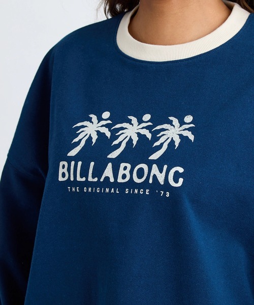 BILLABONG(ビラボン)の「BILLABONG レディース TRIPLE PALMS SWEAT CREW トレーナー 【2025年秋冬モデル】/ビラボンセットアップ対応調温機能パイピングプルオーバースウェットトレーナー(スウェット・レディース・ネイビー/アイボリー・MEDIUM/LARGE)」の13枚目の写真