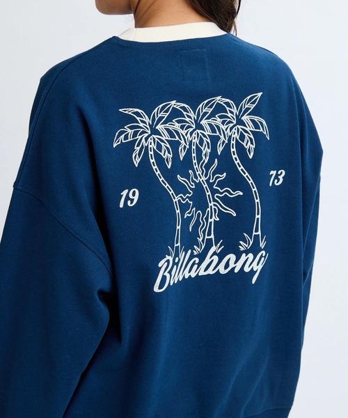 BILLABONG(ビラボン)の「BILLABONG レディース TRIPLE PALMS SWEAT CREW トレーナー 【2025年秋冬モデル】/ビラボンセットアップ対応調温機能パイピングプルオーバースウェットトレーナー(スウェット・レディース・ネイビー/アイボリー・MEDIUM/LARGE)」の14枚目の写真