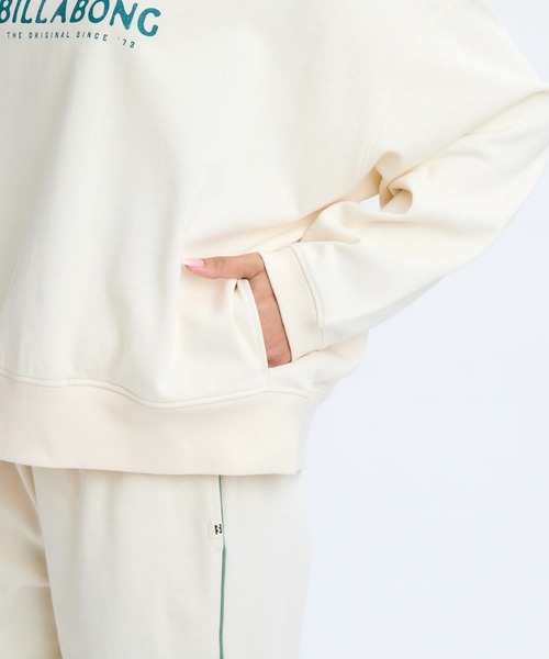BILLABONG(ビラボン)の「BILLABONG レディース TRIPLE PALMS SWEAT CREW トレーナー 【2025年秋冬モデル】/ビラボンセットアップ対応調温機能パイピングプルオーバースウェットトレーナー(スウェット・レディース・ネイビー/アイボリー・MEDIUM/LARGE)」の5枚目の写真