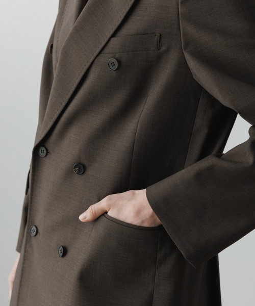 あっちゃん様アダムエロぺ　EMOELLEボックスジャケット　ブラウン　36 EMOELLE】ボックスジャケット（テーラードジャケット）｜ADAM ET