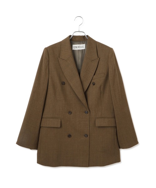 あっちゃん様アダムエロぺ　EMOELLEボックスジャケット　ブラウン　36 EMOELLE】ボックスジャケット（テーラードジャケット）｜ADAM ET