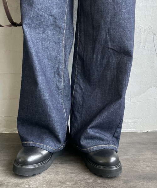 SOMETHING（サムシング）の「[SOMETHING/サムシング] LISA レースアップ ワイドデニム（デニムパンツ・レディース・インディゴブルー/ライトインディゴブルー/ブラック・S/M/XS/L）」の17枚目の写真