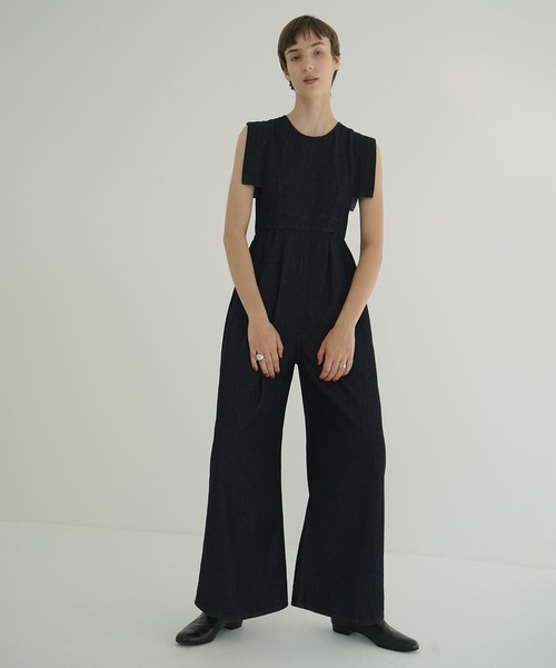 SQUARE SLEEVE DENIM ALL IN ONE（つなぎ/オールインワン