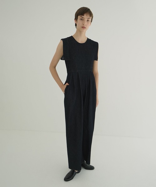 SQUARE SLEEVE DENIM ALL IN ONE（つなぎ/オールインワン