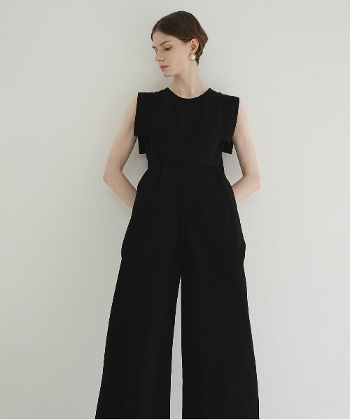 SQUARE SLEEVE DENIM ALL IN ONE（つなぎ/オールインワン）｜CLANE