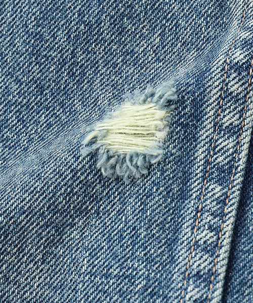 TANAKA（タナカ）の「TANAKA / タナカ NO COLLAR TRUCKER JACKET（デニムジャケット・メンズ・ブルー系その他・MEDIUM/LARGE）」の7枚目の写真