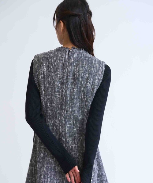 NOELA（ノエラ）の「袖パールリブニット（ニット/セーター・レディース・マスタード/ブラウン/ブラック/オフホワイト・フリー）」の9枚目の写真