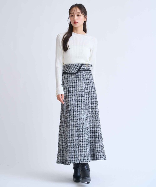 NOELA（ノエラ）の「袖パールリブニット（ニット/セーター・レディース・マスタード/ブラウン/ブラック/オフホワイト・フリー）」の16枚目の写真