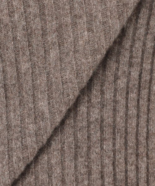VERMEIL par iena（ヴェルメイユパーイエナ）の「wool yak mix rib Knit プルオーバー（ニット/セーター・レディース・ブラウン/ネイビー・FREE）」の10枚目の写真