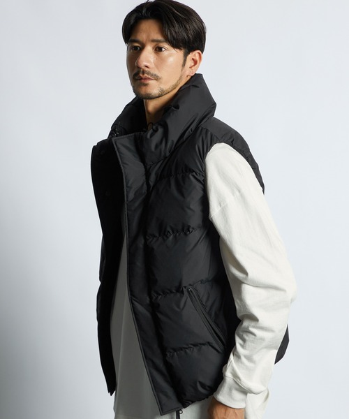 セール】ボリュームネック シンプル ダウンベスト（ブルゾン）｜LANVIN
