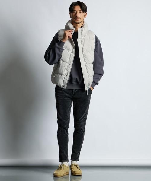 LANVIN en Bleu（ランバンオンブルー）の「ボリュームネック シンプル ダウンベスト（ブルゾン・メンズ・ブラック/アイボリー・46/52/50/48）」の4枚目の写真