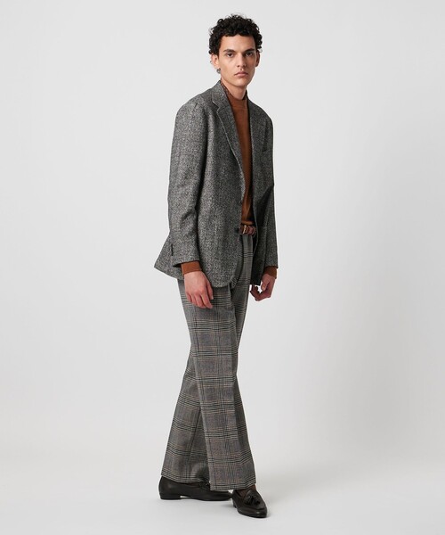 SOVEREIGN＞ ウール チェック ストレートパンツ（スラックス）｜UNITED