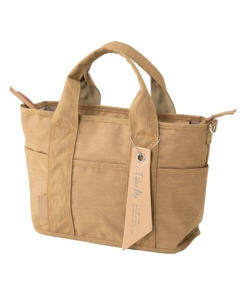 BACKYARD FAMILY(バックヤードファミリー)の「Take Me 9pocket Totebag(トートバッグ・レディース・ベージュ/ネイビー/ブラック/グレー・FREE)」の1枚目の写真