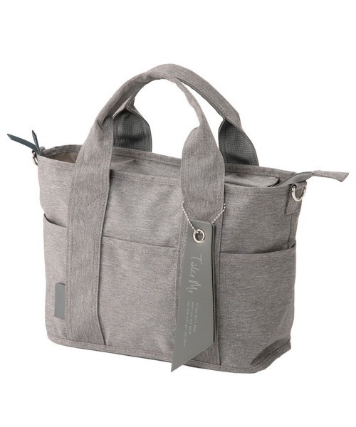 BACKYARD FAMILY(バックヤードファミリー)の「Take Me 9pocket Totebag(トートバッグ・レディース・ベージュ/ネイビー/ブラック/グレー・FREE)」の3枚目の写真