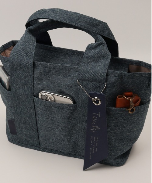 BACKYARD FAMILY(バックヤードファミリー)の「Take Me 9pocket Totebag(トートバッグ・レディース・ベージュ/ネイビー/ブラック/グレー・FREE)」の5枚目の写真