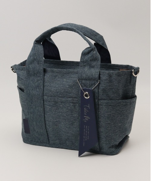 BACKYARD FAMILY(バックヤードファミリー)の「Take Me 9pocket Totebag(トートバッグ・レディース・ベージュ/ネイビー/ブラック/グレー・FREE)」の12枚目の写真