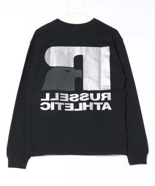 RUSSELL（ラッセル）の「【JACKSON MATISSE/ジャクソンマティス】RUSSELL ATHLETIC × JM Long Sleeve Tee/ラッセルコラボ長袖ロンT（Tシャツ/カットソー・メンズ・ホワイト/ブラック・MEDIUM）」の3枚目の写真