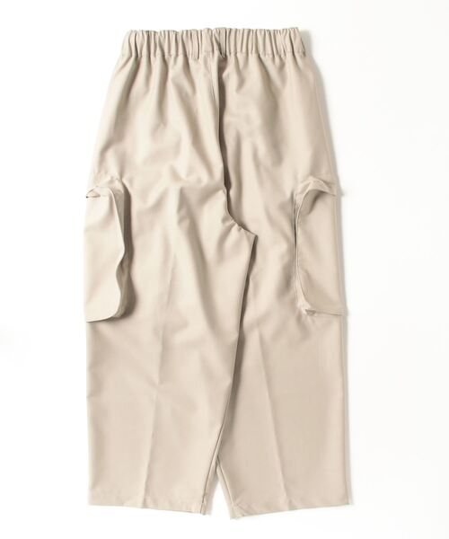 my beautiful landlet（マイビューティフルランドレット）の「【my beautiful landlet】 MACHINE WASHADLE WOOL BIG POCKET PANTS（カーゴパンツ・メンズ・ベージュ/ブラック・0/1）」の9枚目の写真