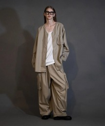 my beautiful landlet（マイビューティフルランドレット）の「【my beautiful landlet】 MACHINE WASHADLE WOOL BIG POCKET PANTS（カーゴパンツ）」