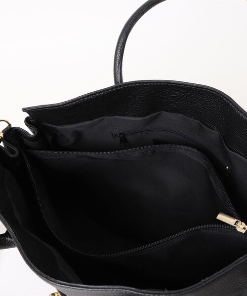 AULENTTI(オウレンティ)の「【AULENTTI/オウレンティ】2WAY レザーショルダーバッグ ハンドバッグ イタリア製(ショルダーバッグ・レディース・ブラック/グレー/ダークブラウン・FREE)」の9枚目の写真