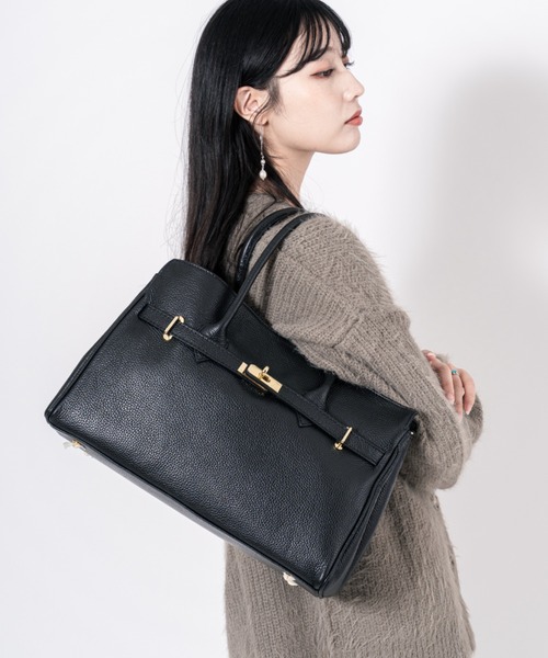 AULENTTI/オウレンティ】2WAY レザーショルダーバッグ ハンドバッグ